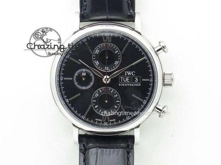 MIROTIME 0404 Comfortable Pilot Chrono IW388003 Real Ceramic ZF 1:1 Best Edition On Black Nylon Strap A 7322